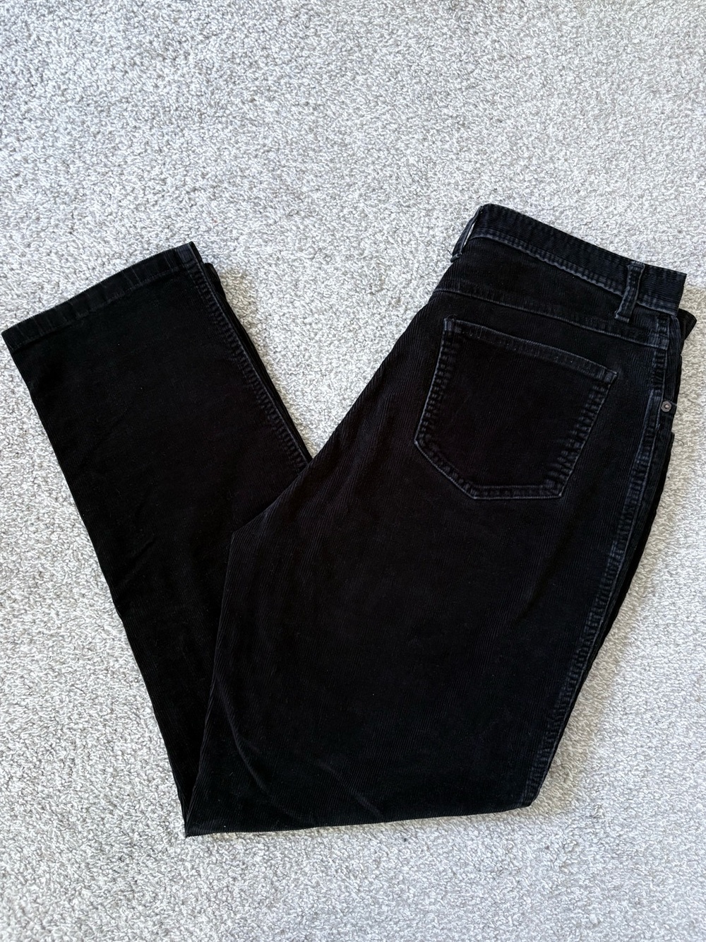 Vintage 90s Bill Blass Stretch Black Corduroy Pants